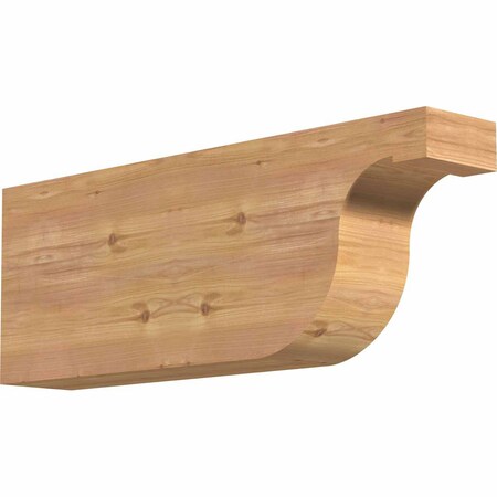 Ekena Millwork Del Monte Smooth Rafter Tail, Western Red Cedar, 5 1/2"W x 12"H x 32"L RFT06X12X32DEL00SWR